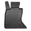 Tapis de sol en TPE adapté pour BMW 5 F11 Touring (12.2015-10.2022) - X-drive; distance entre les rails du siège avant (partie arrière) 365 mm - tapis de voiture - noir