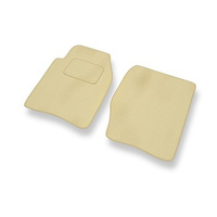 Tapis de Sol Velours adapté pour Land Rover Discovery II (1998-2004) - Premium tapis de voiture - beige