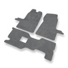 Tapis de Sol Velours adapté pour Ford Transit VI Van (2000-2006) - Premium tapis de voiture - gris