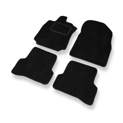 Tapis de Sol Velours adapté pour Renault Clio IV Estate, Hayon (2012-2019) - Premium tapis de voiture - noir