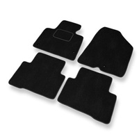 Tapis de Sol Velours adapté pour Hyundai Santa Fe III (2012-2018) - Premium tapis de voiture - noir