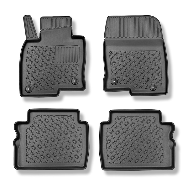 Tapis de sol en TPE adapté pour Mazda CX-5 II SUV (07.2017-....) - tapis de voiture - noir