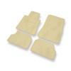 Tapis de Sol Velours adapté pour Mercedes-Benz CL W140 Coupé (1992-2000) version courte - Premium tapis de voiture - beige