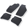 Tapis de sol en caoutchouc adapté pour Skoda Fabia I (1999-2008) - tapis de voiture - noir