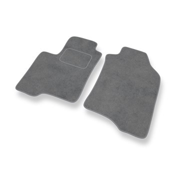 Tapis de Sol Velours adapté pour Fiat Panda III (2012-....) - Premium tapis de voiture - gris