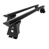 Barres de toit en aluminium adapté pour Fiat Ducato III Van (2006-2014) - Porte-Bagages de Voiture noir - points de montage - (suivant le modèle de voiture ils peuvent se situer à différents endroits)