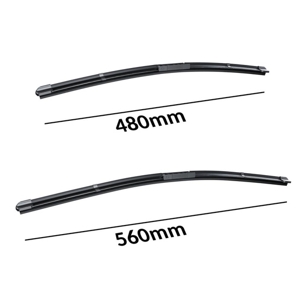 Balais d'essuie-glace de pare-brise adaptés pour Jaguar X-Type Break, Berline (03.2001-06.2010) - balais plat