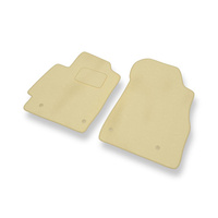 Tapis de Sol Velours adapté pour Mazda 2 II (2007-2014) - Premium tapis de voiture - beige