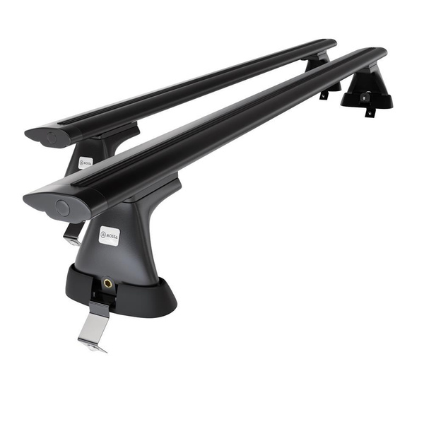 Barres de toit en aluminium adapté pour Ford Mondeo mk V Berline (2014-2022) - Porte-Bagages de Voiture noir - toit normal