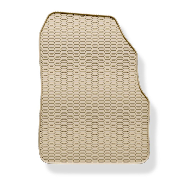 Tapis de sol en caoutchouc adapté pour Renault Scenic II (2003-2009) - tapis de voiture - beige