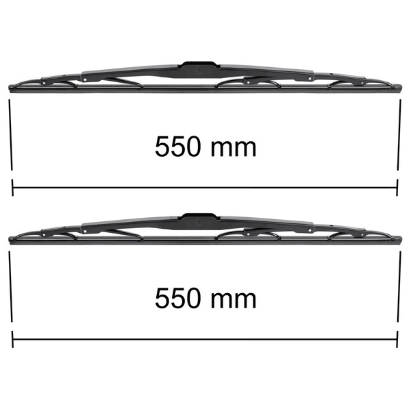 Balais d'essuie-glace de pare-brise adaptés pour Citroen Berlingo Van (1996-2008) - balais standard