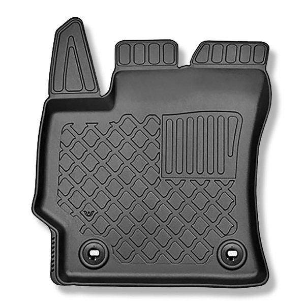 Kit tapis de coffre et tapis de voiture TPE pour: Toyota Corolla XII E210 Hayon (02.2019-....) - coffre inférieur;pour les voitures sans double plancher dans le coffre;également pour les hybrides