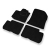 Tapis de Sol Velours adapté pour Dacia Lodgy Van (2012-....) - Premium tapis de voiture - noir