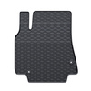 Tapis de sol en caoutchouc adapté pour Peugeot Partner II Van (2008-2018) - tapis de voiture - noir - 3 pcs.