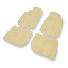 Tapis de Sol Velours adapté pour Audi 100 IV C4 (1991-1994) - Premium tapis de voiture - beige
