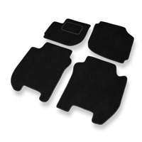 Tapis de Sol Velours adapté pour Honda Jazz IV (2015-2020) - Premium tapis de voiture - noir