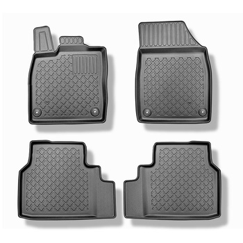 Tapis de sol en TPE adapté pour Volkswagen ID.5 SUV (05.2022-....) - tapis de voiture - noir