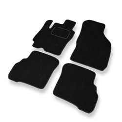 Tapis de Sol Velours adapté pour Hyundai Atos I Hayon (1997-2004) - Premium tapis de voiture - noir