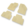 Tapis de Sol Velours adapté pour Alfa Romeo 147 Hayon (2000-2010) - Premium tapis de voiture - beige
