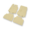 Tapis de Sol Velours adapté pour Mercedes-Benz Classe S W220 Coupé, Berline (1998-2006) version longue - Premium tapis de voiture - beige