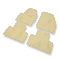 Tapis de Sol Velours adapté pour Land Rover Range Rover Evoque (2011-2018) - Premium tapis de voiture - beige