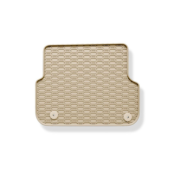 Tapis de sol en caoutchouc adapté pour Audi A6 C6 (2004-2011) - tapis de voiture - beige