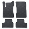 Tapis de sol en caoutchouc adapté pour Mercedes-Benz Classe A W177 Berline, Hayon (2018-....) - tapis de voiture - noir - 4 pcs.