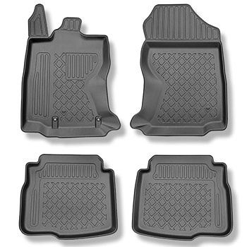 Tapis de sol en TPE adapté pour Subaru Outback VI (BT) Break (05.2021-....) - tapis de voiture - noir