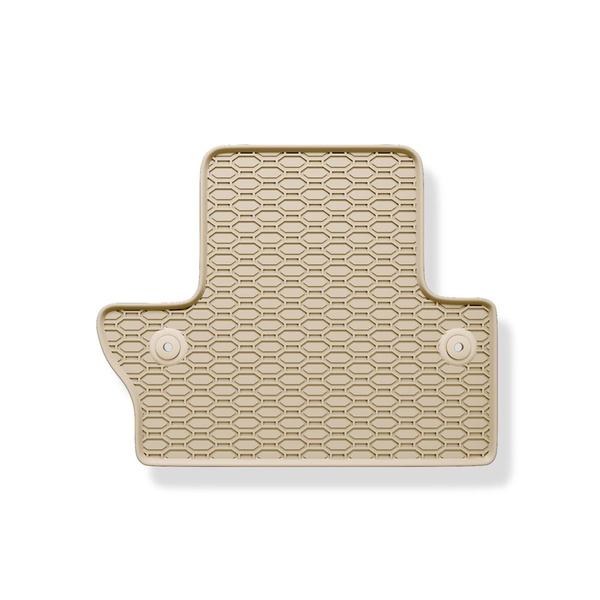 Tapis de sol en caoutchouc adapté pour Volvo S60 II (2010-2019) - tapis de voiture - beige