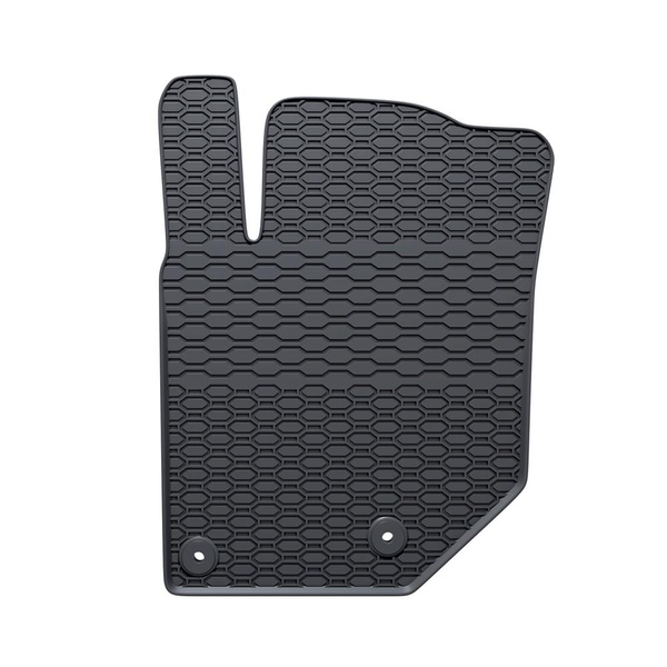 Tapis de sol en caoutchouc adapté pour Peugeot 208 II (2019-....) - tapis de voiture - noir