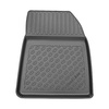 Kit tapis de coffre et tapis de voiture TPE pour: Volvo EX30 SUV (12.2023-....) - coffre supérieur;plancher amovible au plus haut niveau