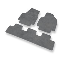 Tapis de Sol Velours adapté pour Citroen Jumpy I (1995-2007) - Premium tapis de voiture - gris