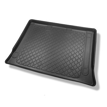 Tapis de coffre adapté pour Mercedes-Benz Classe V W447 Van (10.2014-....) - bac de coffre - protection de coffre voiture - derrière troisième rangée de sièges; version Extra longue (Extra Long) (empattement 3430 mm, longueur du véhicule 5370 mm); sans sé