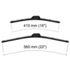 Balais d'essuie-glace de pare-brise adaptés pour Alfa Romeo GT Coupé (10.2003-06.2005) - balais plat