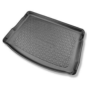 Tapis de coffre adapté pour Cupra Leon e-Hybrid Hayon (10.2020-....) - bac de coffre - protection de coffre voiture - coffre supérieur; plancher amovible en la position la plus haute