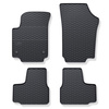 Tapis de sol en caoutchouc adapté pour Volkswagen up! (2011-....) - tapis de voiture - noir