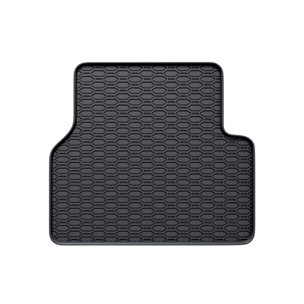 Tapis de sol en caoutchouc adapté pour Volkswagen Tiguan I SUV (2007-2015) - tapis de voiture - noir - 4 pcs.