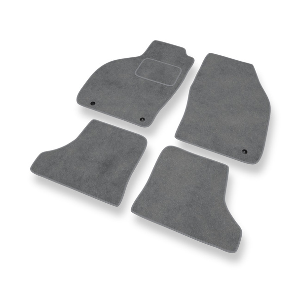 Tapis de Sol Velours adapté pour Saab 9-3 I Coupé, Hayon, Cabriolet (1998-2002) - Premium tapis de voiture - gris