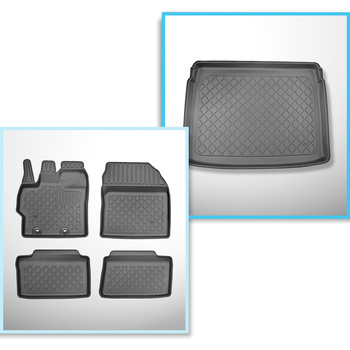 Kit tapis de coffre et tapis de voiture TPE pour: Toyota Yaris Cross SUV (09.202