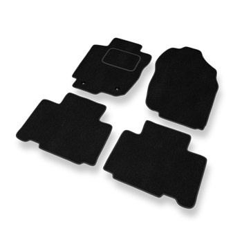 Tapis de Sol Velours adapté pour Toyota RAV4 IV (2012-2018) - Premium tapis de voiture - noir