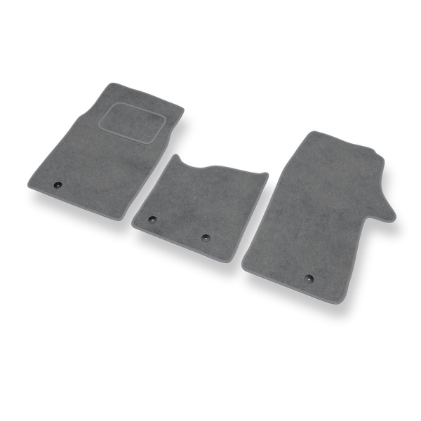 Tapis de Sol Velours adapté pour Fiat Talento 296 Van (2016-2021) - Premium tapis de voiture - gris