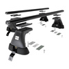 Barres de toit en aluminium adapté pour Dacia Sandero mk II Hayon (2013-2020) - Porte-Bagages de Voiture noir - toit normal