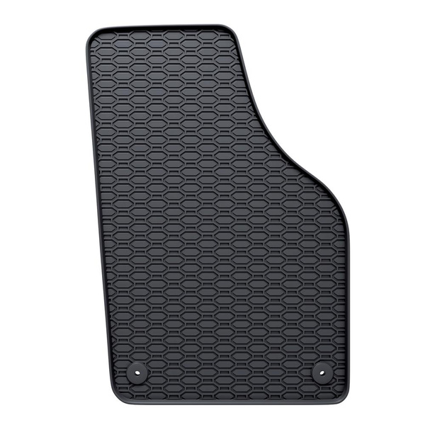 Tapis de sol en caoutchouc adapté pour Volkswagen Tiguan I SUV (2007-2015) - tapis de voiture - noir - 4 pcs.