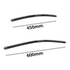 Balais d'essuie-glace de pare-brise adaptés pour Jaguar XF X250 Berline, Sportbrake (03.2008-09.2015) - balais plat