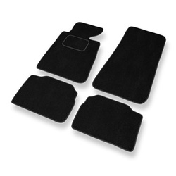 Tapis de Sol Velours adapté pour BMW 5 III E34 Berline, Touring (1988-1997) - Premium tapis de voiture - noir