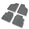 Tapis de Sol Velours adapté pour Alfa Romeo 33 II Liftback, Sportwagon (1990-1995) - Premium tapis de voiture - gris