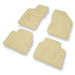 Tapis de Sol Velours adapté pour Alfa Romeo 155 Berline (1992-1998) - Premium tapis de voiture - beige