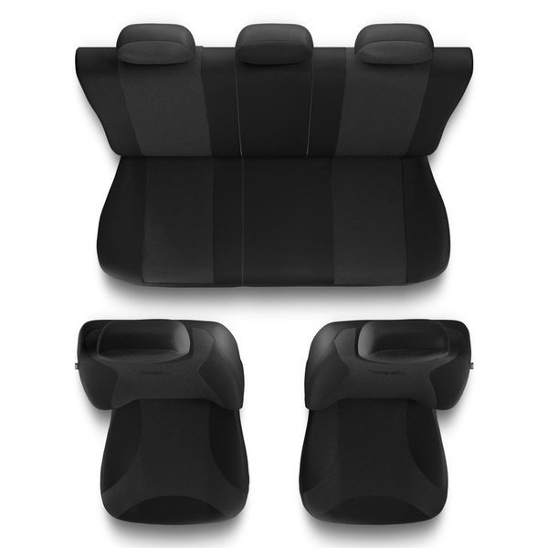 Housses de siège adaptées pour BMW X6 E71, F16, G06 (2008-....) - housse siege voiture universelles - couverture siege - TR-G1