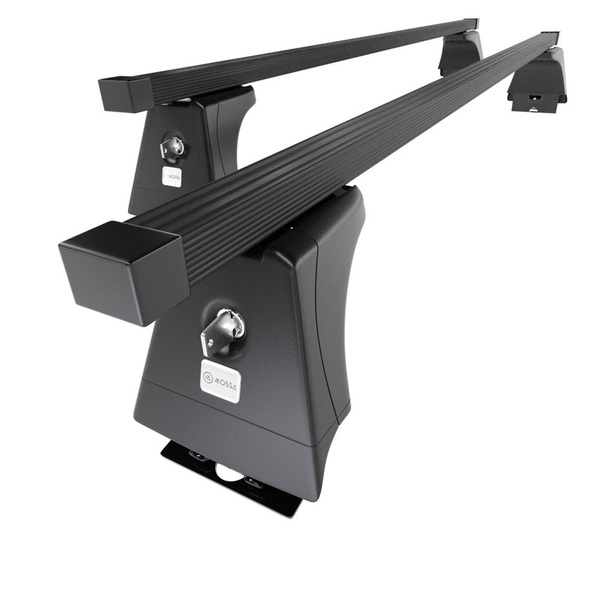 Barres de toit en acier adapté pour Peugeot Boxer II Van (2006-2014) - Porte-Bagages de Voiture noir - points de montage - (suivant le modèle de voiture ils peuvent se situer à différents endroits)