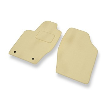 Tapis de Sol Velours adapté pour Citroen C4 I (2004-2013) - Premium tapis de voiture - beige